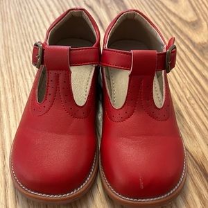Girl’s Red T-strap shoes